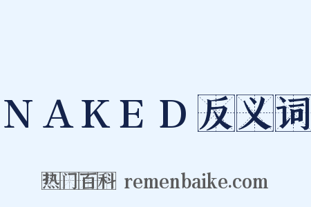 NAKED反义词是什么意思的图片